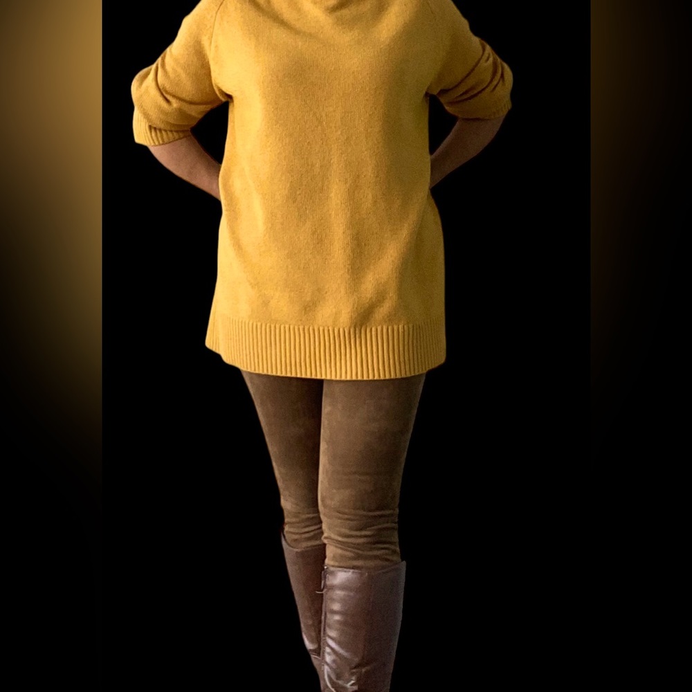 OAK + FORT Mustard Crew Neck Sweater